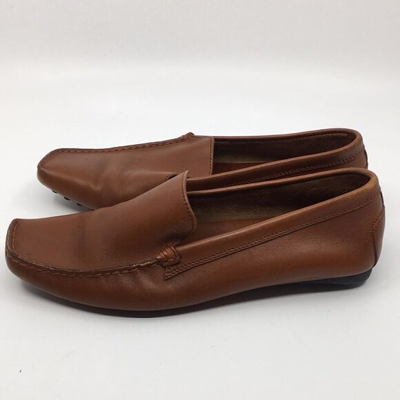 Tod’s Brown Leather Driving Mocassin Driving Loafers Sz EU 36 US 6. *Flawed* - Picture 10 of 17